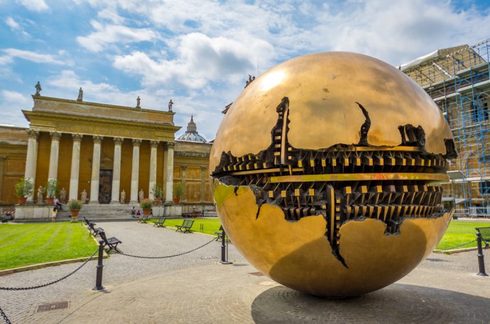 Sphere Within Sphere Sculpture - Vatican City, Italy