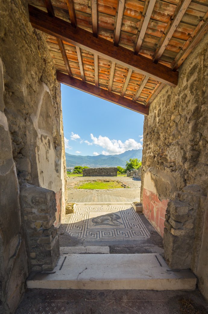 Doorway at Pompeii - Pompeii, Italy