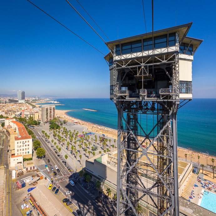 View from the Cable Car - Barcelona, Spain