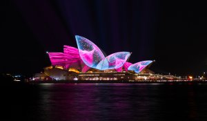 Sydney Opera House at the Vivid Light Festival - Sydney, Australia